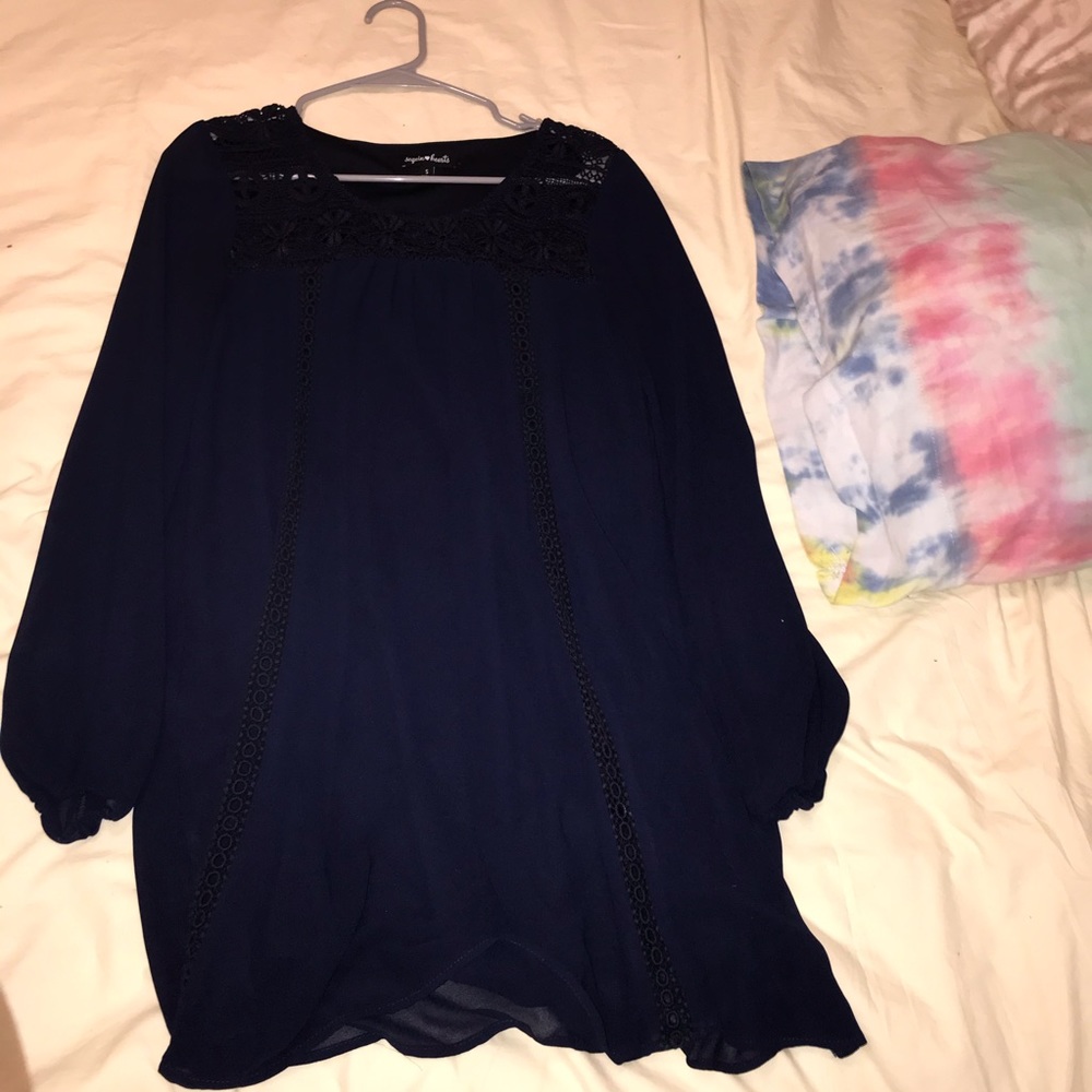 Navy longsleeve dress